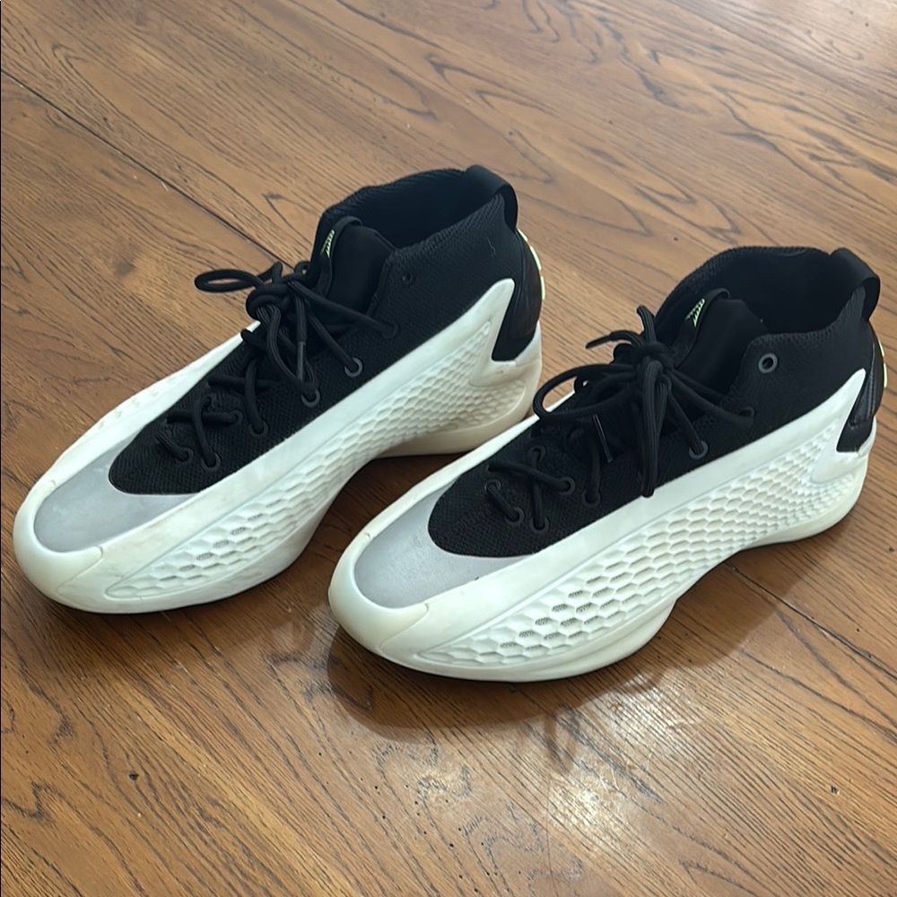 adidas Black and White Athletic Shoes